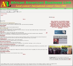 Screen shot of business directory.